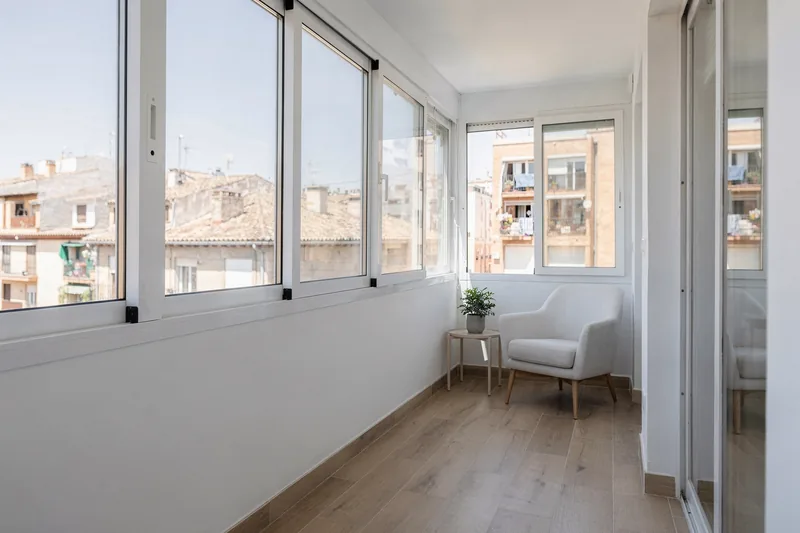 Terraza reformada en piso de Barakaldo