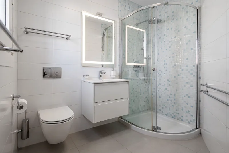 Baño pequeño reformado en Rontegi, Barakaldo