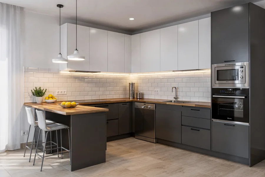 Cocina reformada con diseño moderno en Barakaldo